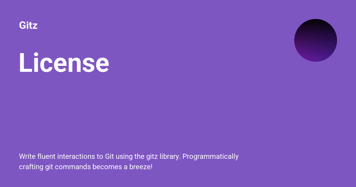 License gitz