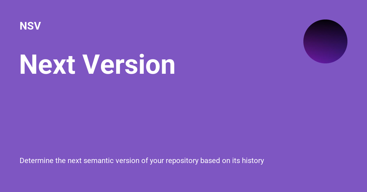 Next version nsv